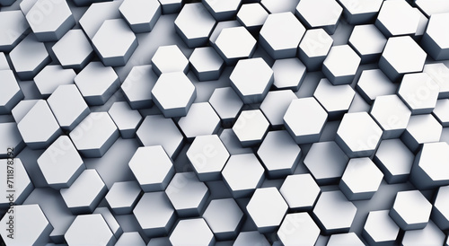 seamless pattern with hexagon