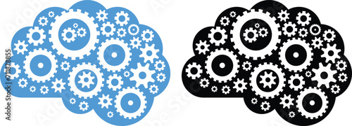 Thinking Man Icon. man thinking with question marks. Question mark in the thought bubble. Human emotion, facial expression, feeling concept illustration in vector