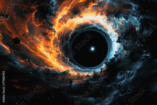 A black hole in space