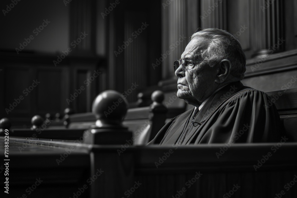 Man in Courtroom