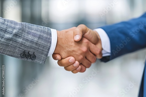 Close Up of Two People Shaking Hands