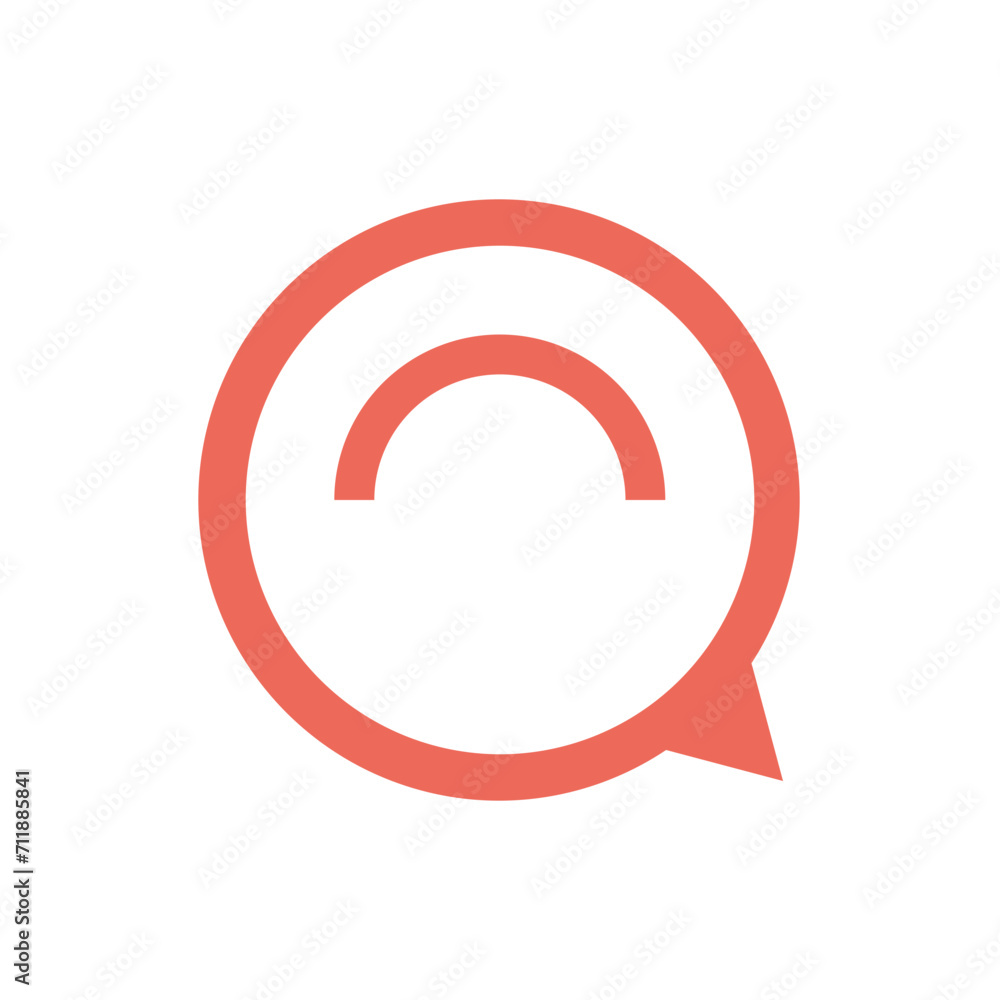 Fototapeta premium Monogram Q design vector logo. Monogram initial letter mark Q logo design. Monogram design vector logo. Monogram initial letter mark Q logo design. Simple Q monogram. Monogram Q design logo