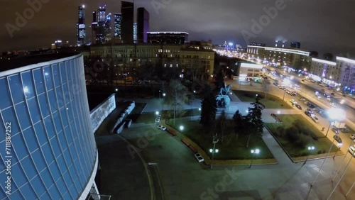 Edifice of Borodinskaya Battle museum-panorama near Prospekt photo