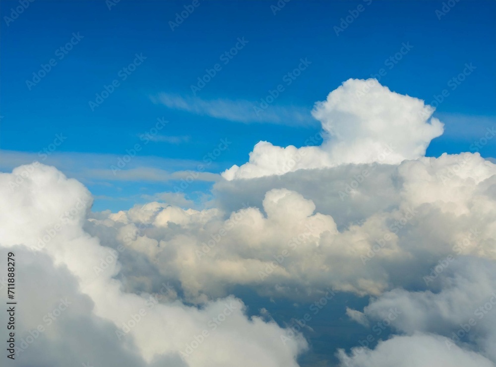 Blue cloudy sky Blue cloudy sky