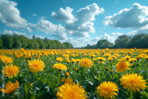 Dandelion field