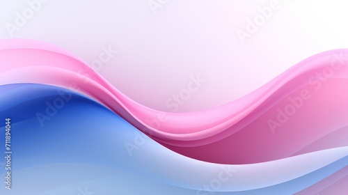 Digital Pink Blue Fantasy Curve Abstract Graphic Poster AI Generated AI Generated