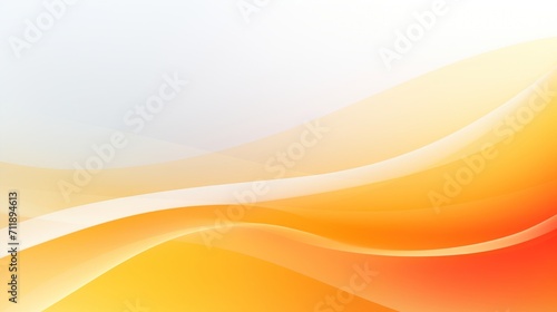 Digital Yellow Orange White Gradient Curve Abstract Graphic Poster AI Generated