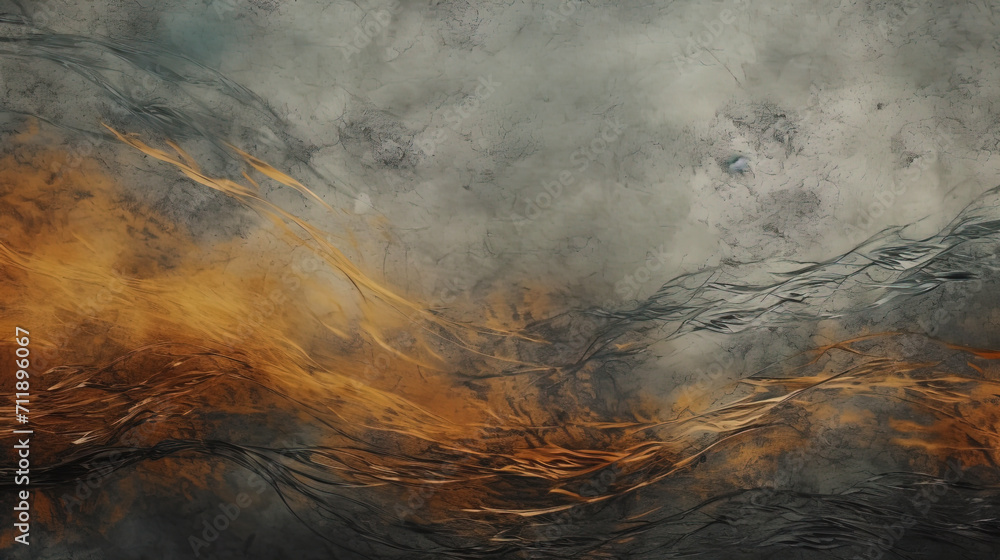 Fototapeta premium Abstract grunge of texture with curved lines and worn areas