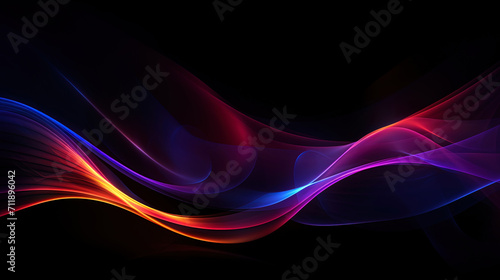Abstract dark backgrounds with a game of light, like luminous lines in a dark void