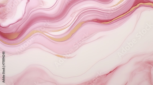 A light marble background with pink and brown wavy patterns