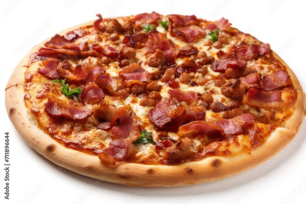 pizza isolated on white