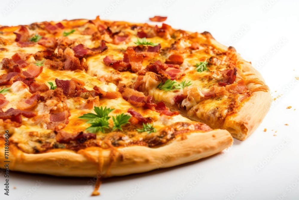 pizza isolated on white