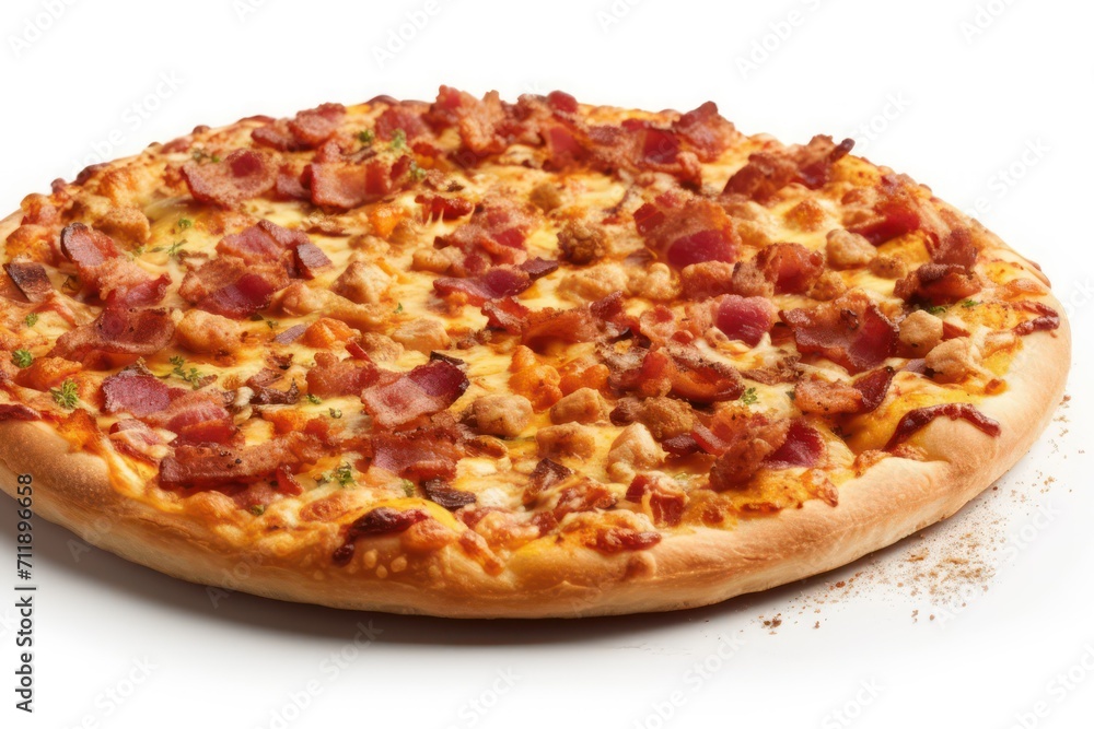 pizza isolated on white
