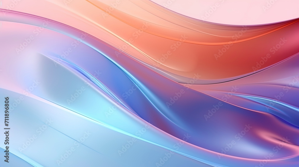 Obraz premium Fluid background with organic waves and iridescent colors