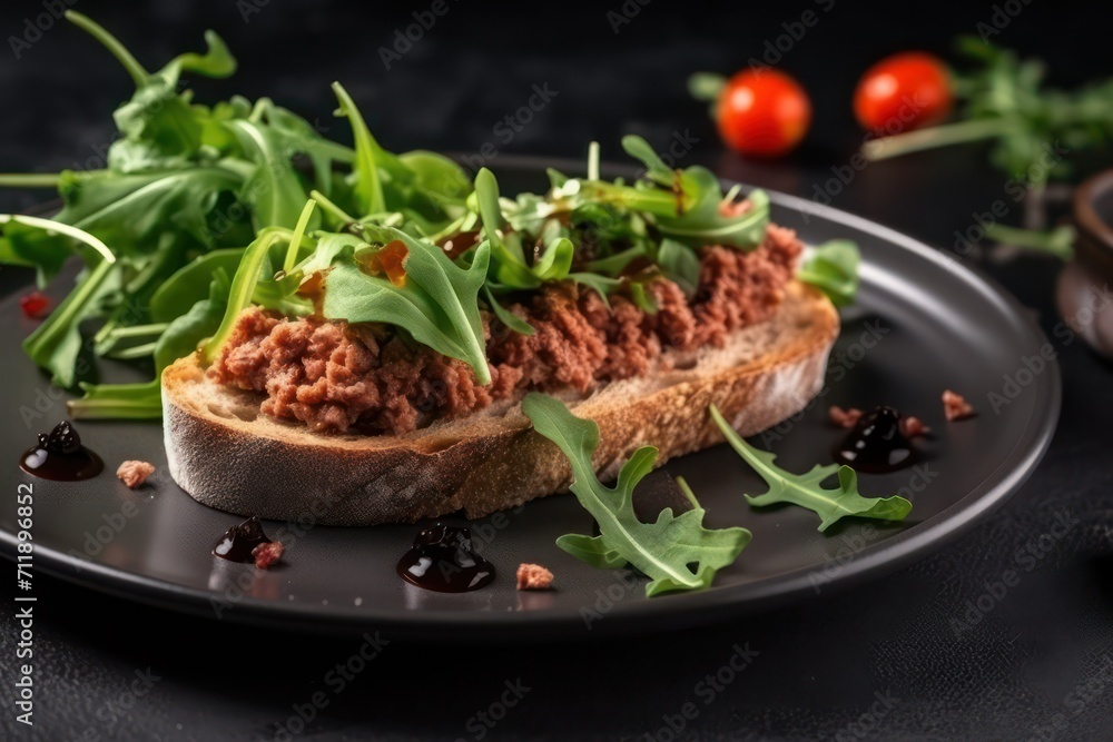 bruschetta with tomato sauce cheese