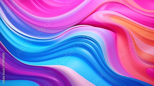 Fluid abstract background with bright colors, like paints flowing along the canvas