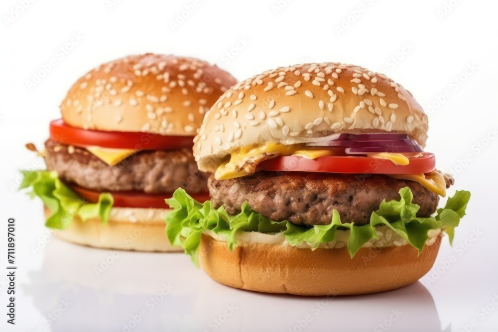 hamburger, hamburger on a plate, hamburger on a wooden table