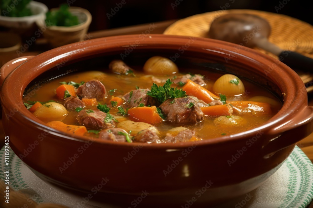 stew with meat, vegetables and spices stew with meat, vegetables and spices