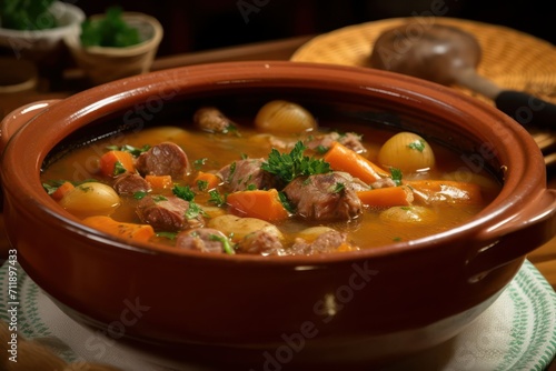 stew with meat, vegetables and spices