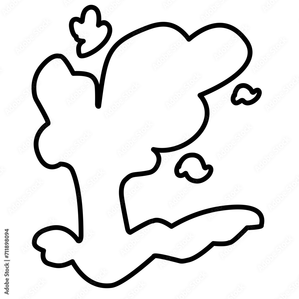 hand drawn cartoon smoke hand drawn cartoon smoke