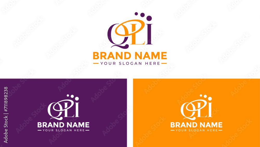 QLI letter technology digital logo design template QLI letter technology digital logo design template