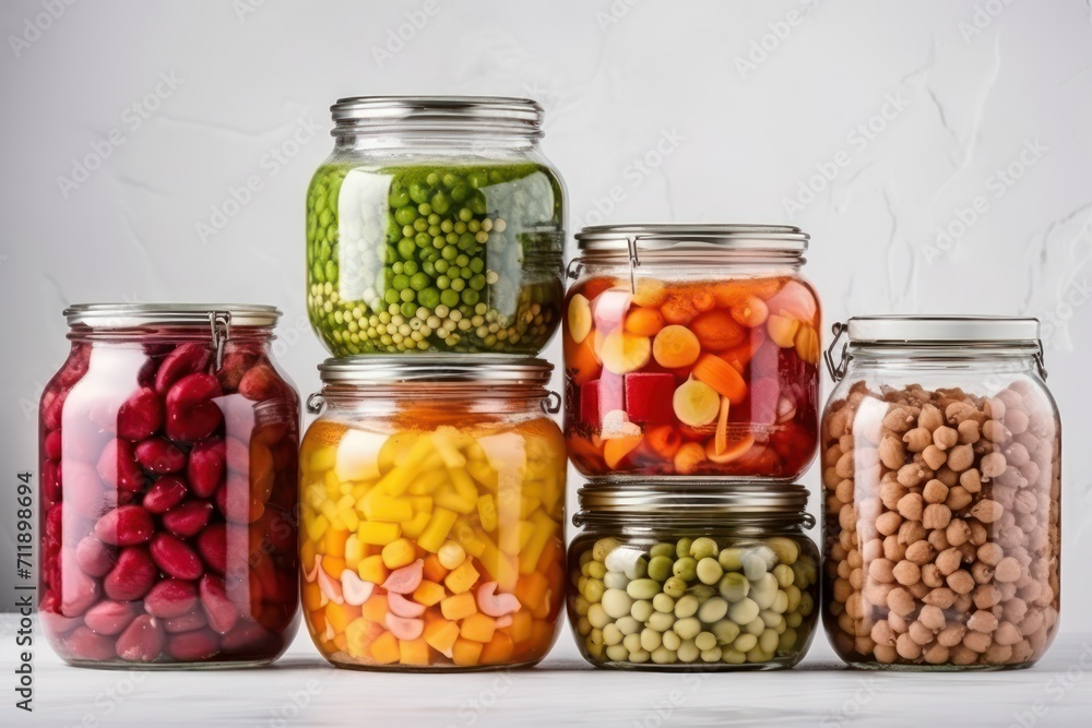 jars of pickled vegetables jars of pickled vegetables