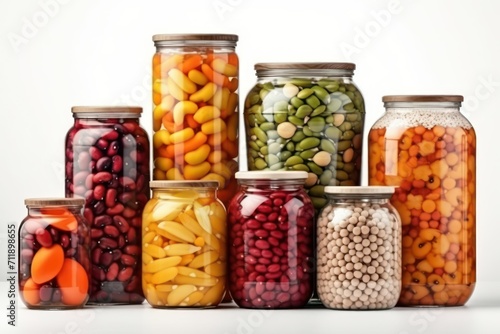 jars of pickled vegetables