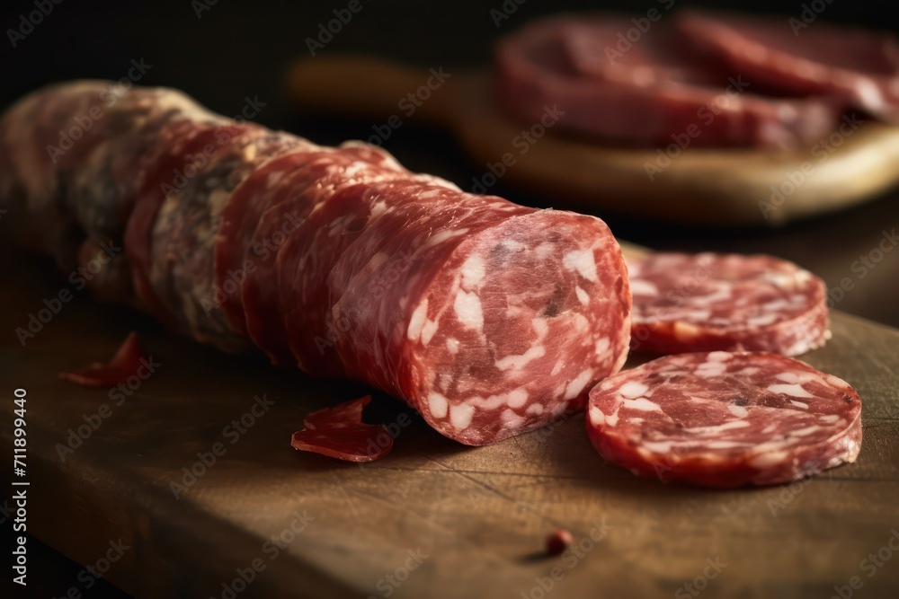 salami on board, salami sausage and salami salami on board, salami sausage and salami