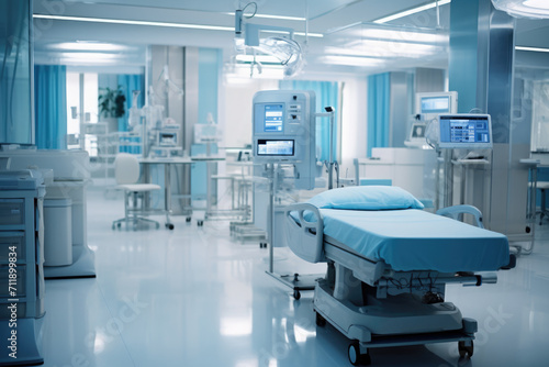 High-Tech Hospital Room with Advanced Medical Equipment © Guillem de Balanzó