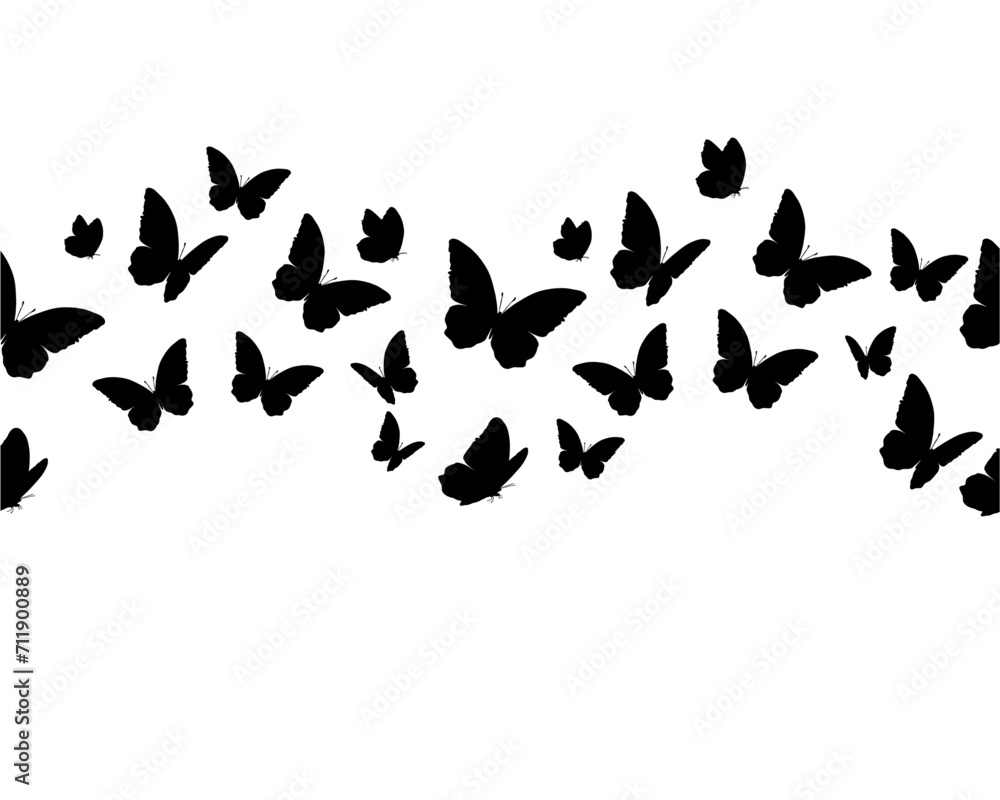 silhouette of butterflies silhouette of butterflies