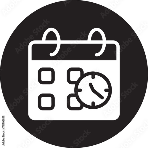 time management glyph icon