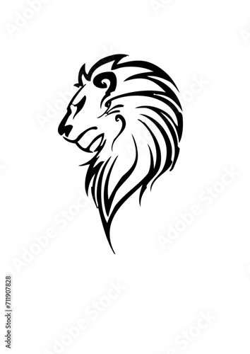 Wallpaper Mural TRIBALES LEON NEGRO
 Torontodigital.ca