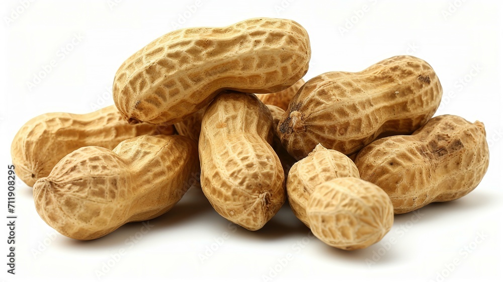 peanuts on a white background peanuts on a white background