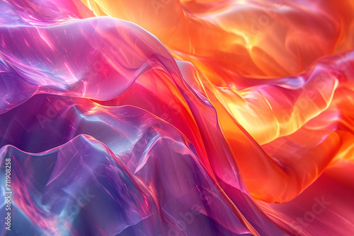 Holo abstract 3D shapes background