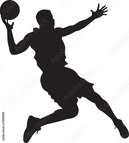 Aerial Allegiance Dunk Vector Icon for Hoop Devotees 