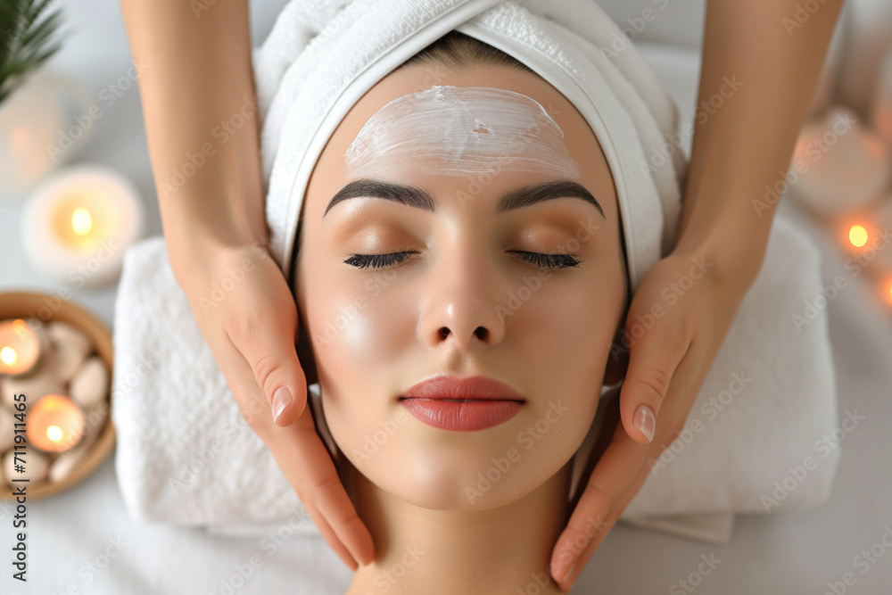 Facial treatment at spa Facial treatment at spa