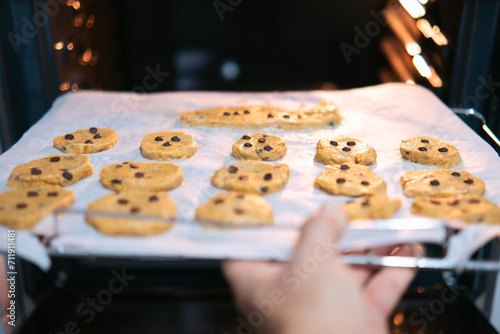 Galletas sin gluten con pepitas de chocolate