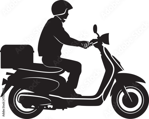Street Spice Speedster Vector Design for Scooter Food Deliveries 