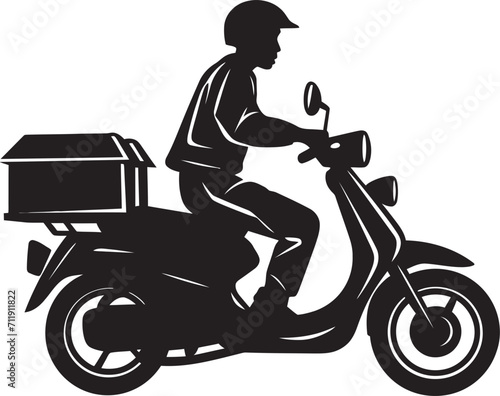 Express Eateries Express Scooter Icon for Quick Food Drop offs 
