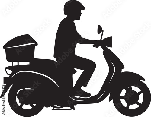 Swift Bites Brigade Scooter Icon for Quick Food Deliveries 