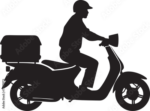 Street Satisfier Scooter Scooter Icon for Flavorful Deliveries 