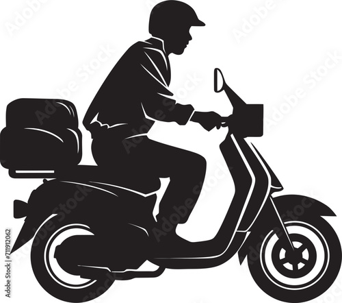 Street Spice Speedster Vector Design for Scooter Food Deliveries 