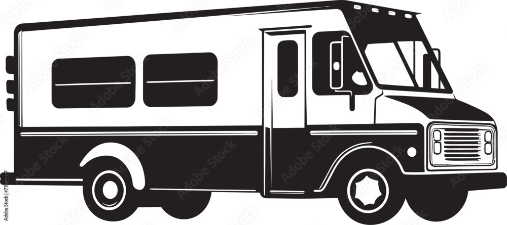 Flavor Fleet Fiesta Vector Logo for Food Truck Icon Flavor Fleet Fiesta Vector Logo for Food Truck Icon