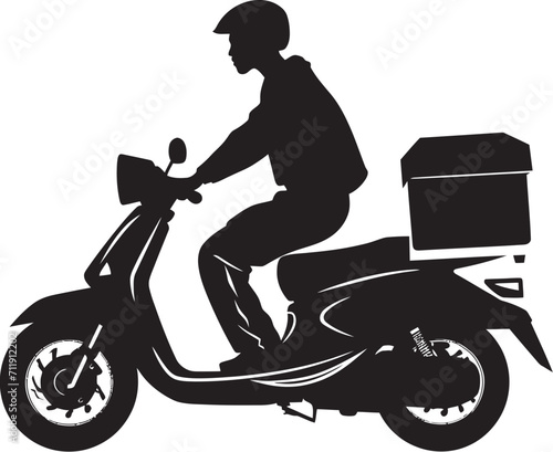 Swift Nosh Express Scooter Logo for Quick Food Drop offs 