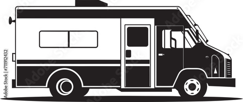 Nomad Nosh Nomad Food Truck Icon in Vector Nomadic Flavor 
