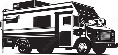 Street Savory Sojourn Vector Logo for Culinary Adventures 