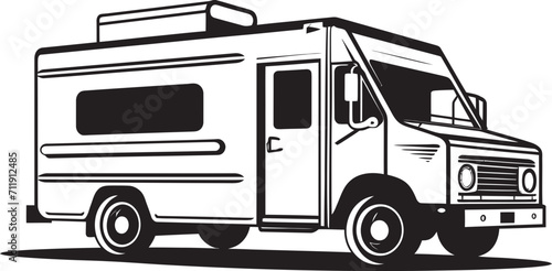 Rolling Flavor Rendezvous Vector Icon for Mobile Culinary Adventures 