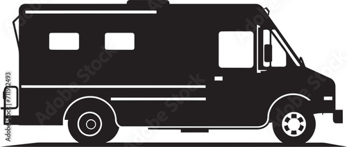 Street Savory Explorer Food Truck Vector Logo 