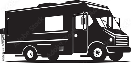 Street Savory Explorer Vector Logo for Mobile Culinary Discoveries 