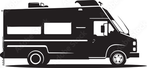 Culinary Curbside Crusader Food Truck Vector Icon in Vector 